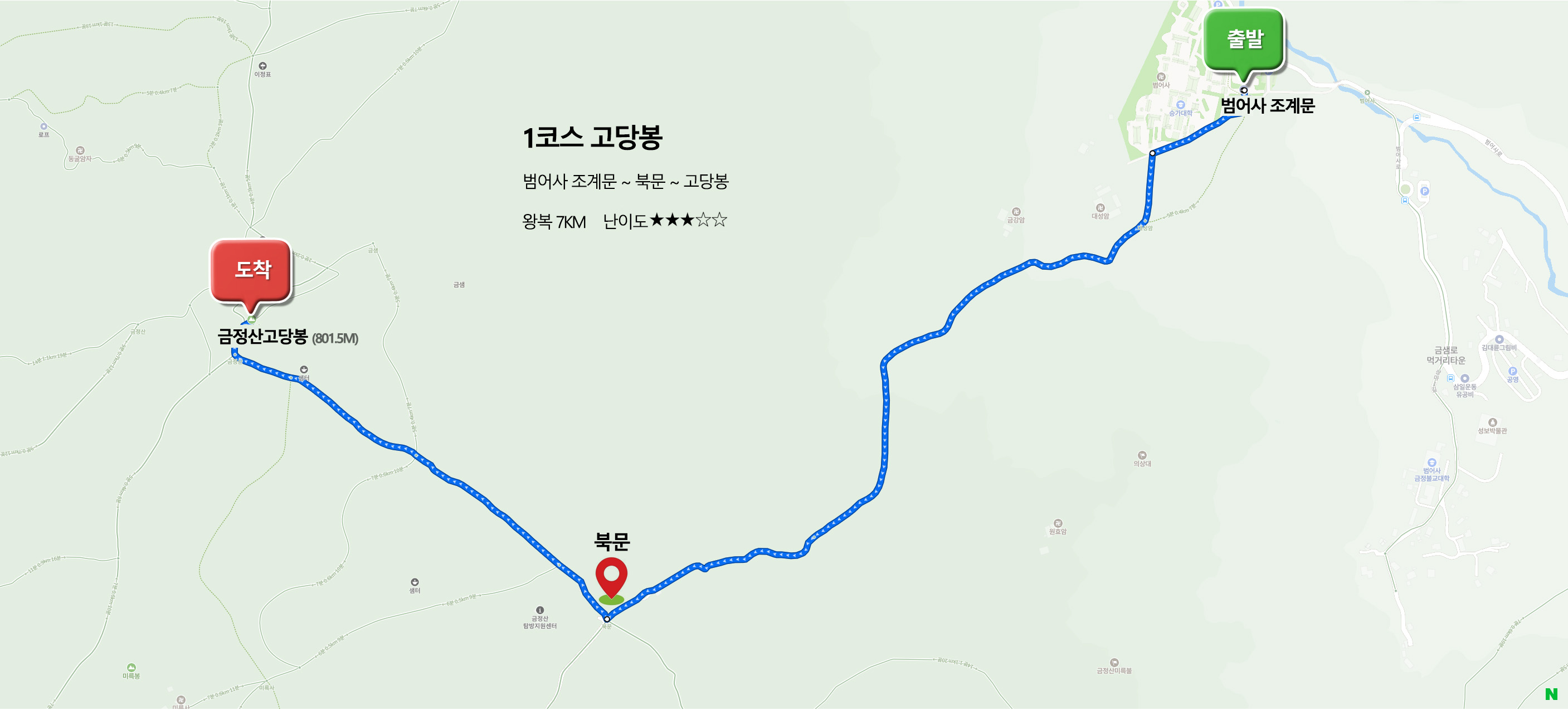코스 지도